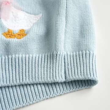 Baby Girls Sweater Cardigan Long Sleeve Button Knit Sweater Coat Tops Cute Fall Winter Jacket Outwear