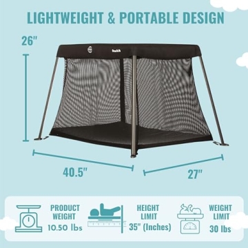 Dream On Me Travel Light Playard - Portable Baby Crib