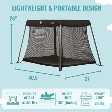 Dream On Me Travel Light Playard - Portable Baby Crib