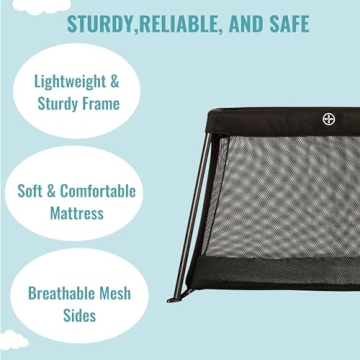 Dream On Me Travel Light Playard - Portable Baby Crib