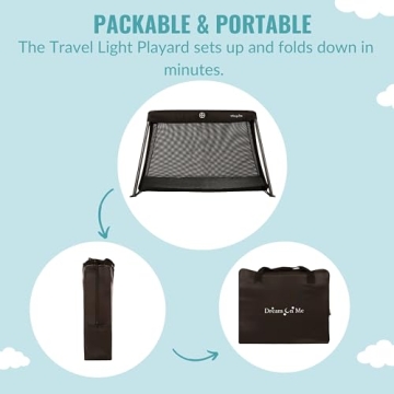 Dream On Me Travel Light Playard - Portable Baby Crib