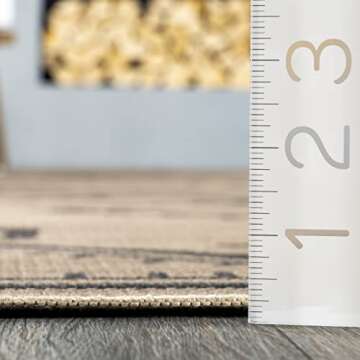 Rugs USA x Lauren Liess Audriana Easy Jute Machine Washable Area Rug, 3x5, Natural