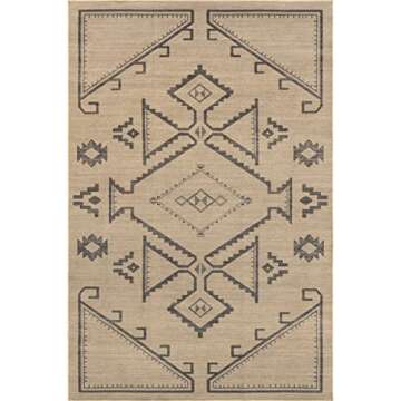 Rugs USA x Lauren Liess Audriana Easy Jute Machine Washable Area Rug, 3x5, Natural