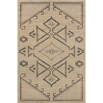Rugs USA x Lauren Liess Audriana Easy Jute Machine Washable Area Rug, 3x5, Natural