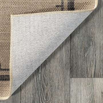 Rugs USA x Lauren Liess Audriana Easy Jute Machine Washable Area Rug, 3x5, Natural