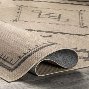 Rugs USA x Lauren Liess Audriana Easy Jute Machine Washable Area Rug, 3x5, Natural