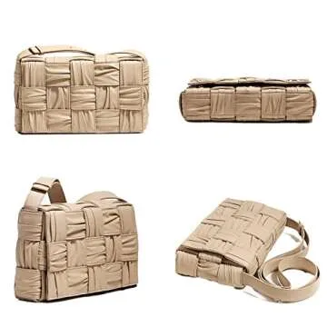 ELDA Woven Crossbody Bag for Women | Handmade Fashionable Purse