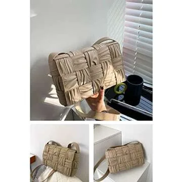 ELDA Woven Crossbody Bag for Women | Handmade Fashionable Purse