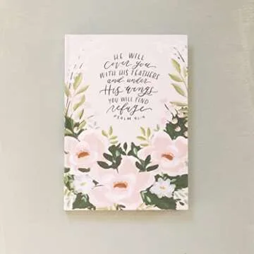 Loveall Design Co. Amelia Theme, Hardback Journal, Cloth Bound Journal, Scripture Journal, Faith-Based Stationery, Lined Notebook, Floral Notebook,