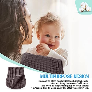 Frienda Muslin Burp Cloths - Extra Absorbent & Stylish