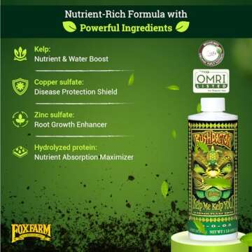 FoxFarm Kelp Me Kelp You Fertilizer - Liquid Seaweed Extract for All Plants