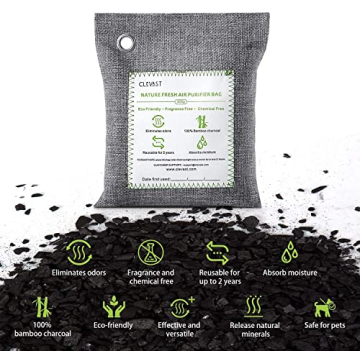 CLEVAST Bamboo Charcoal Odor Eliminator Bags for Fresh Air
