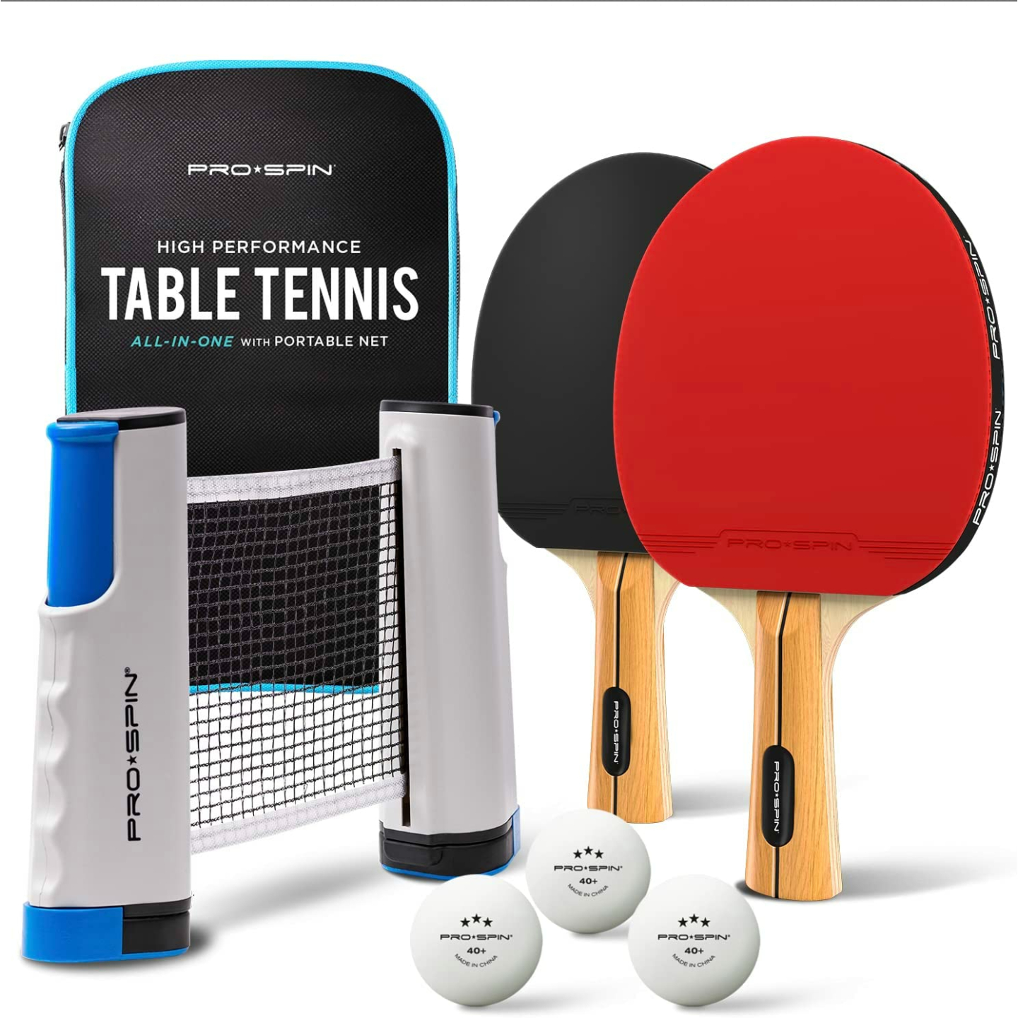 PRO SPIN Portable Ping Pong Set for On-the-Go Fun