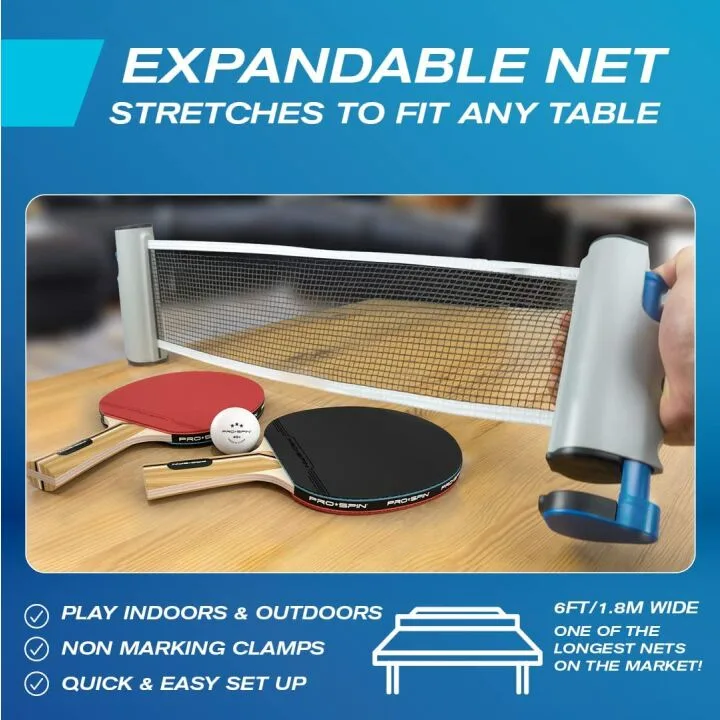 PRO SPIN Portable Ping Pong Set for On-the-Go Fun