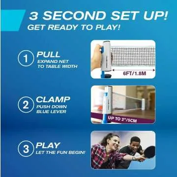 PRO SPIN Portable Ping Pong Set for On-the-Go Fun