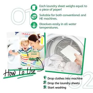 CLEARALIF Laundry Detergent Sheets, Eco-Friendly & Unscented