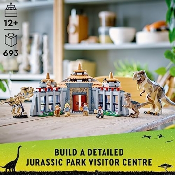 LEGO Jurassic Park Visitor Center T. rex Raptor Attack 76961