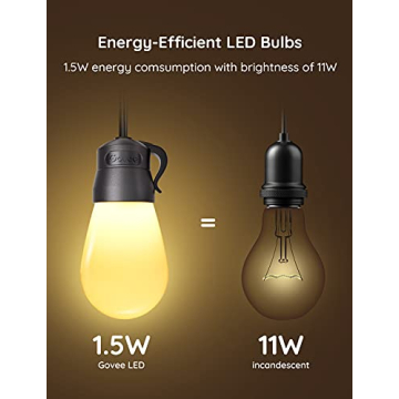 Govee Smart Outdoor String Lights Dimmable Waterproof Alexa