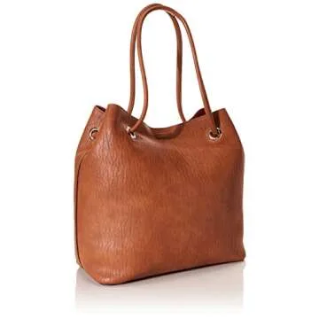 Calvin Klein Gabrianna Novelty North/South Key Item Tote, Caramel