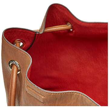 Calvin Klein Gabrianna Novelty North/South Key Item Tote, Caramel