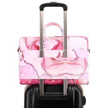 Ezrelia15-15.6 inch Laptop Shoulder Bag, for MacBook Pro 16, Hp Lenovo Dell 14 inch Waterproof Messenger Bag Case Sleeve