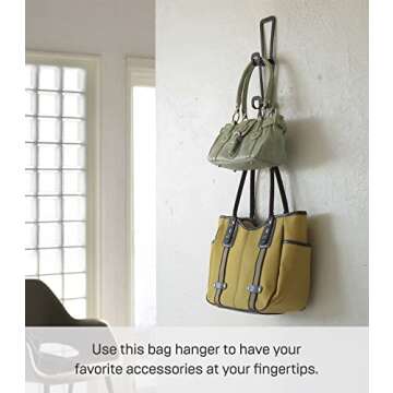 Yamazaki Home Chain Link Bag Holder for Stylish Storage