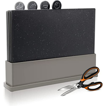 Durable MASTERTOP Cutting Board Set - Dishwasher Safe & BPA Free