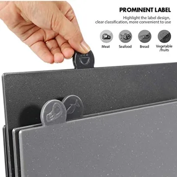 Durable MASTERTOP Cutting Board Set - Dishwasher Safe & BPA Free