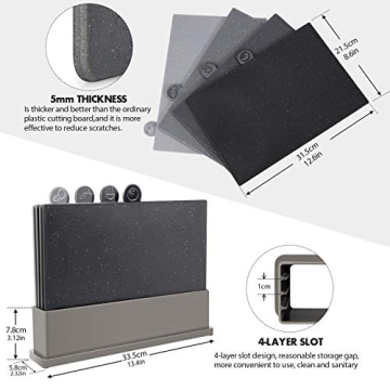 Durable MASTERTOP Cutting Board Set - Dishwasher Safe & BPA Free