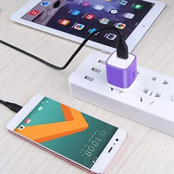 GiGreen Fast Charging USB Wall Plug 5-Pack for All Devices