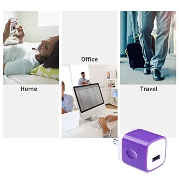 GiGreen Fast Charging USB Wall Plug 5-Pack for All Devices