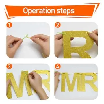 Merry Christmas Sparkling Gold Banner for Holiday Decor