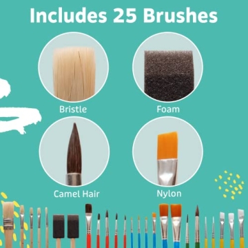 Artlicious Acrylic Paint Brush Set for Creative Fun