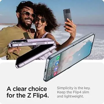 Spigen Air Skin Designed for Galaxy Z Flip 4 Case (2022) - Crystal Clear