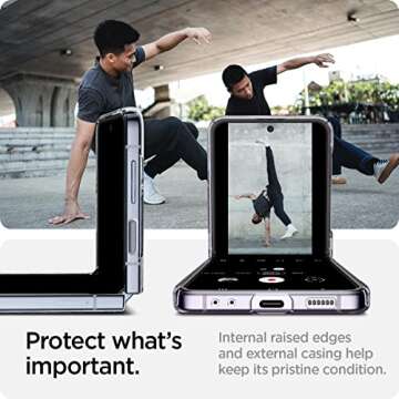 Spigen Air Skin Designed for Galaxy Z Flip 4 Case (2022) - Crystal Clear