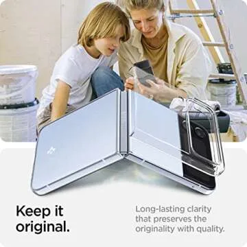 Spigen Air Skin Designed for Galaxy Z Flip 4 Case (2022) - Crystal Clear