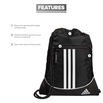 Adidas Alliance Sackpack - Lightweight 12L Sports Bag