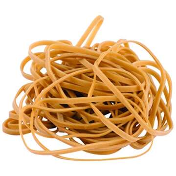 Rubber Bands, Rubber Band Depot, Size #33, Approximately 205 Rubber Bands Per Bag, Rubber Band Measurements: 3-1/2" x 1/8'' - 1/4 Pound