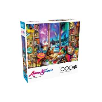 Buffalo Games - Aimee Stewart - Winter Reading Nook - 1000 Piece Jigsaw Puzzle for Adults -Challenging Puzzle Perfect for Game Nights - Finished Size is 26.75 x 19.75