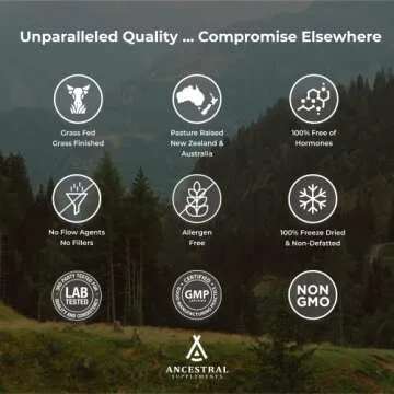 Ancestral Supplements Grass Fed Beef Living Bone Supplement, Bone Meal Capsules Support Bone Health, Oral and Joint Health and Flexibility, Non-GMO, 180 Capsules