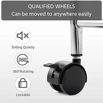 Yaheetech 4-Drawer Rolling Storage Cart for Organization