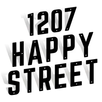 4 Inch Modern Metal House Numbers for Stylish Addressing