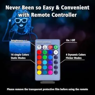 3D Night Light: Remote-Controlled Colorful Lamp for All