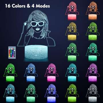 3D Night Light: Remote-Controlled Colorful Lamp for All