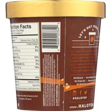 Halo Top, Candy Bar Ice Cream, Pint (4 Count)