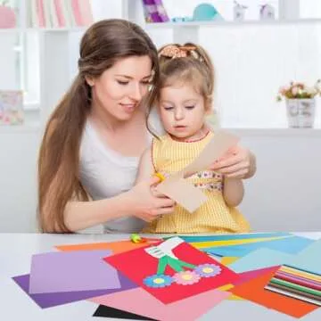 96 Sheets Assorted Colored Cardstock for Crafts and Projects