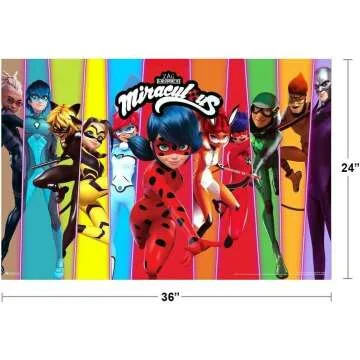 Miraculous Ladybug Cat Noir Poster 36x24