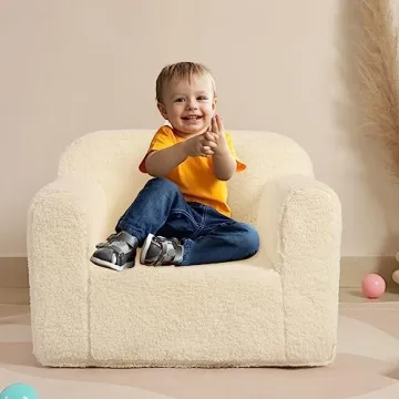 Comfy MOMCAYWEX Kids Sherpa Chair for Toddlers