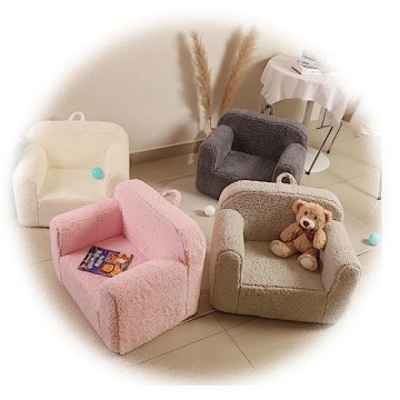 Comfy MOMCAYWEX Kids Sherpa Chair for Toddlers