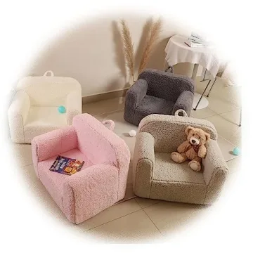 Comfy MOMCAYWEX Kids Sherpa Chair for Toddlers